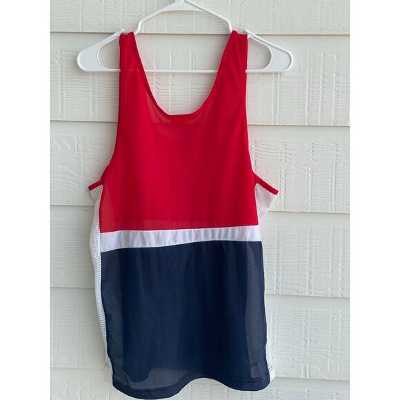 Nike Mesh Splice Tank Vintage 3 check logo Medium, Made in USA 70's-80s - Picture 2 of 11